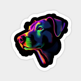 Neon Doggo Sticker